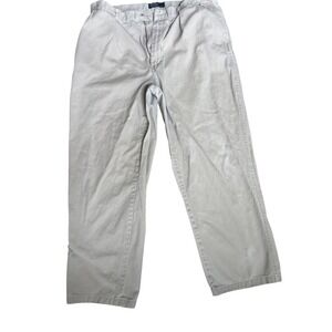 Polo Ralph Lauren Chino Pants Men Pleated Tan Cotton Size 38/32